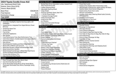 2024 Toyota Corolla Cross XLE 4D Sport Utility
