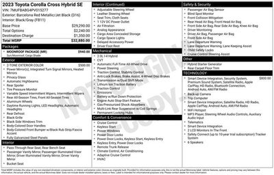 2023 Toyota Corolla Cross Hybrid SE