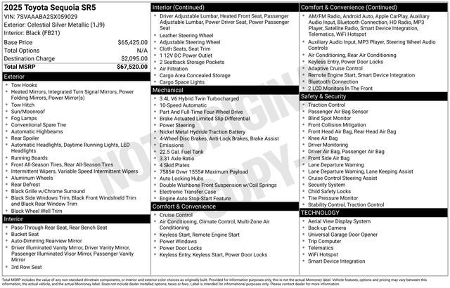 2025 Toyota Sequoia SR5 4D Sport Utility