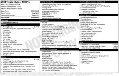 2024 Toyota 4Runner TRD Pro 4D Sport Utility