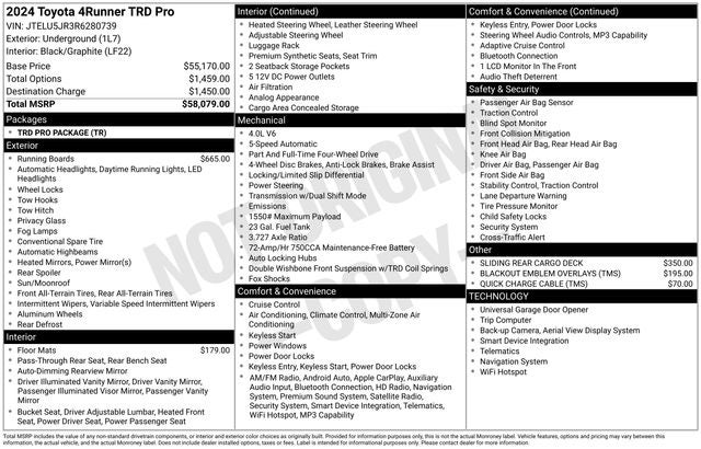 2024 Toyota 4Runner TRD Pro 4D Sport Utility
