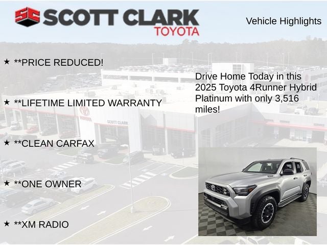 2025 Toyota 4Runner i-FORCE MAX Hybrid Platinum 4D Sport Utility