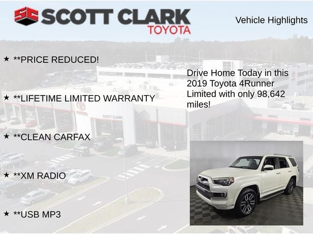 2019 Toyota 4Runner Limited 4D Sport Utility