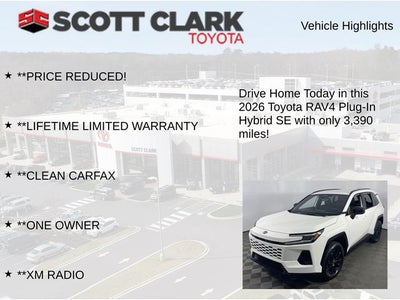 2026 Toyota RAV4 Plug-In Hybrid SE 4D Sport Utility