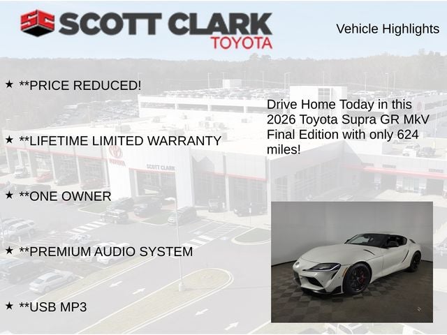 2026 Toyota GR Supra MkV Final Edition 2D Coupe