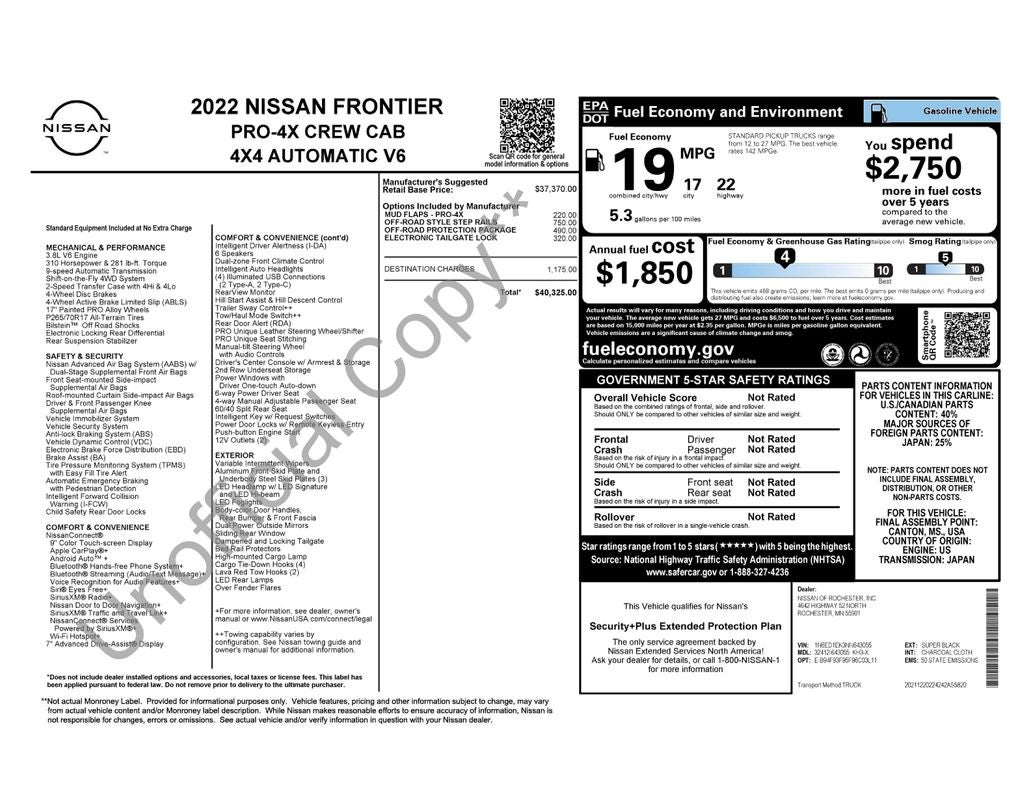 2022 Nissan Frontier PRO-4X