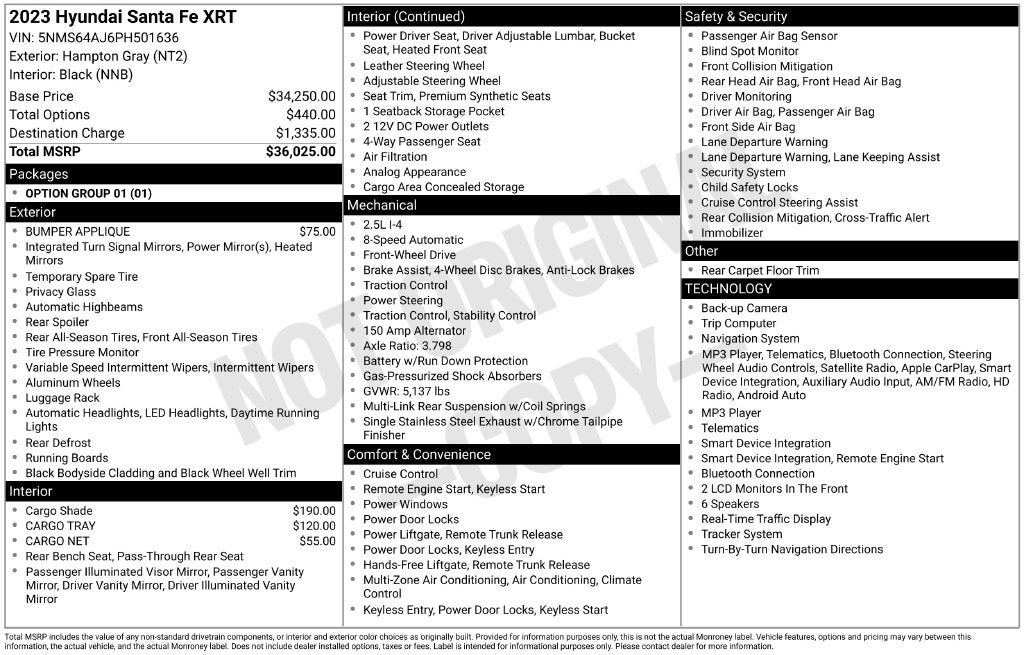 2023 Hyundai Santa Fe XRT