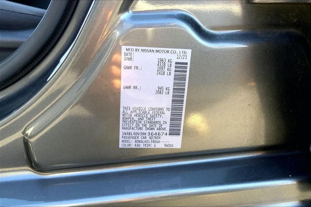 2024 Nissan Altima 2.5 SV