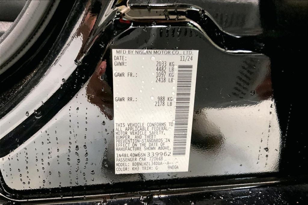 2025 Nissan Altima SV