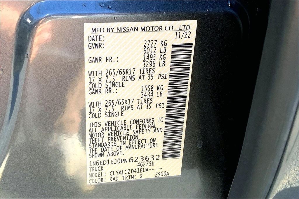 2023 Nissan Frontier SV