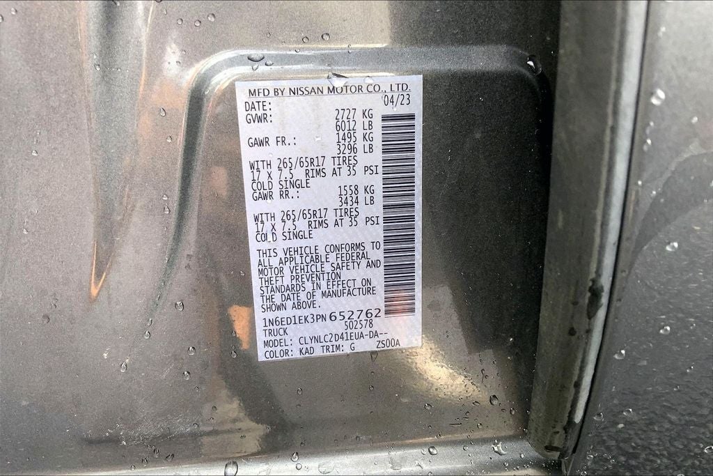 2023 Nissan Frontier SV