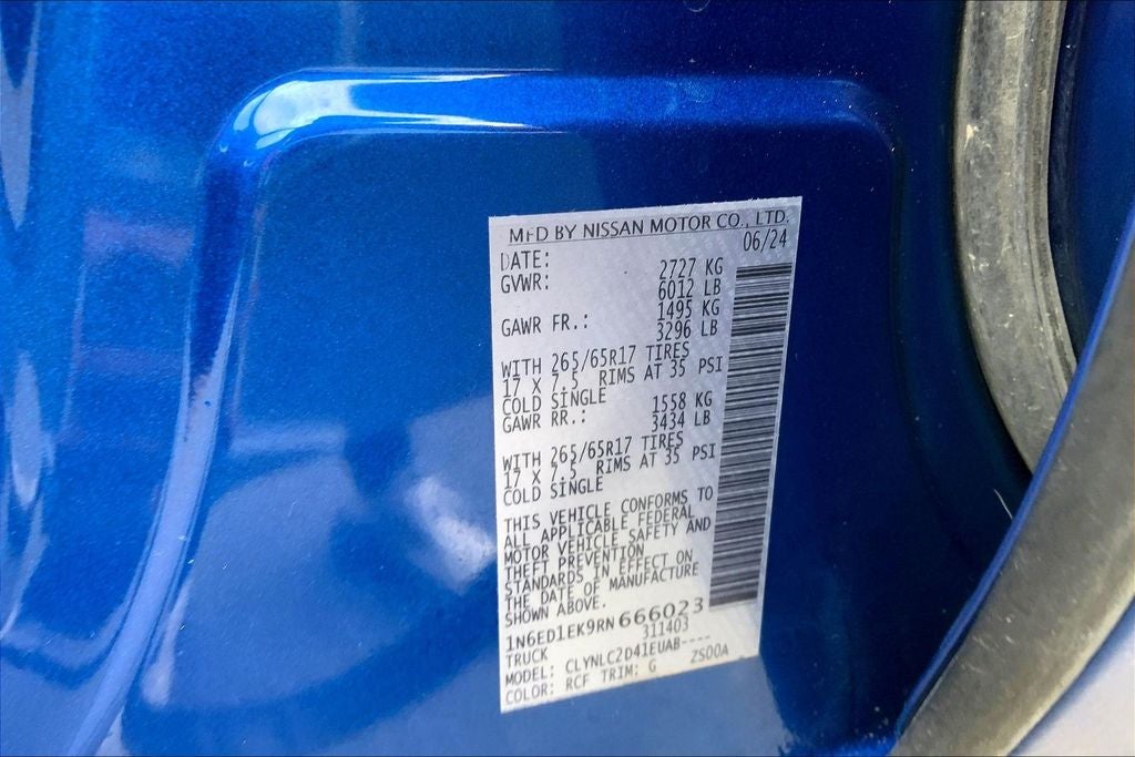 2024 Nissan Frontier SV