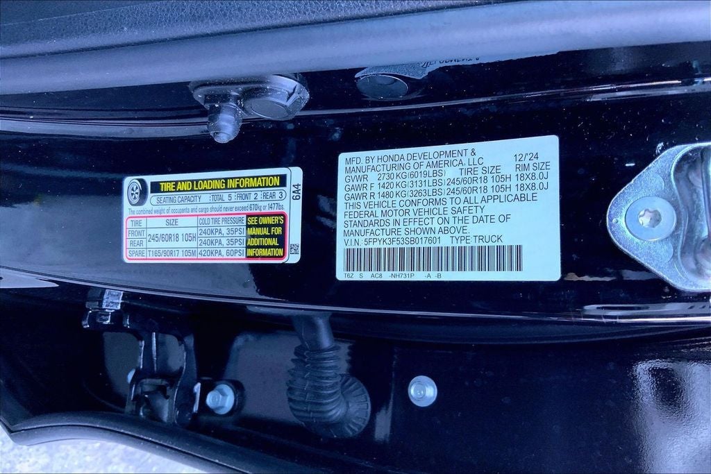 2025 Honda Ridgeline RTL