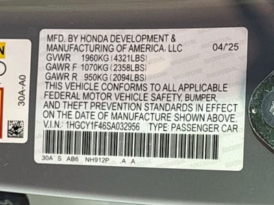 2025 Honda Accord SE