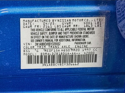 2025 Nissan Sentra SV