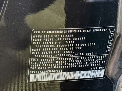 2019 Volkswagen Tiguan SEL