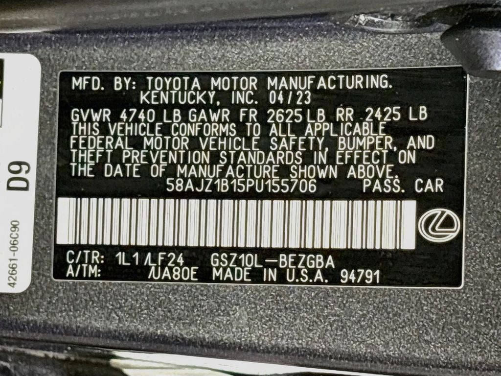 2023 Lexus ES 350 F SPORT Handling
