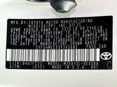 2025 Toyota Corolla SE