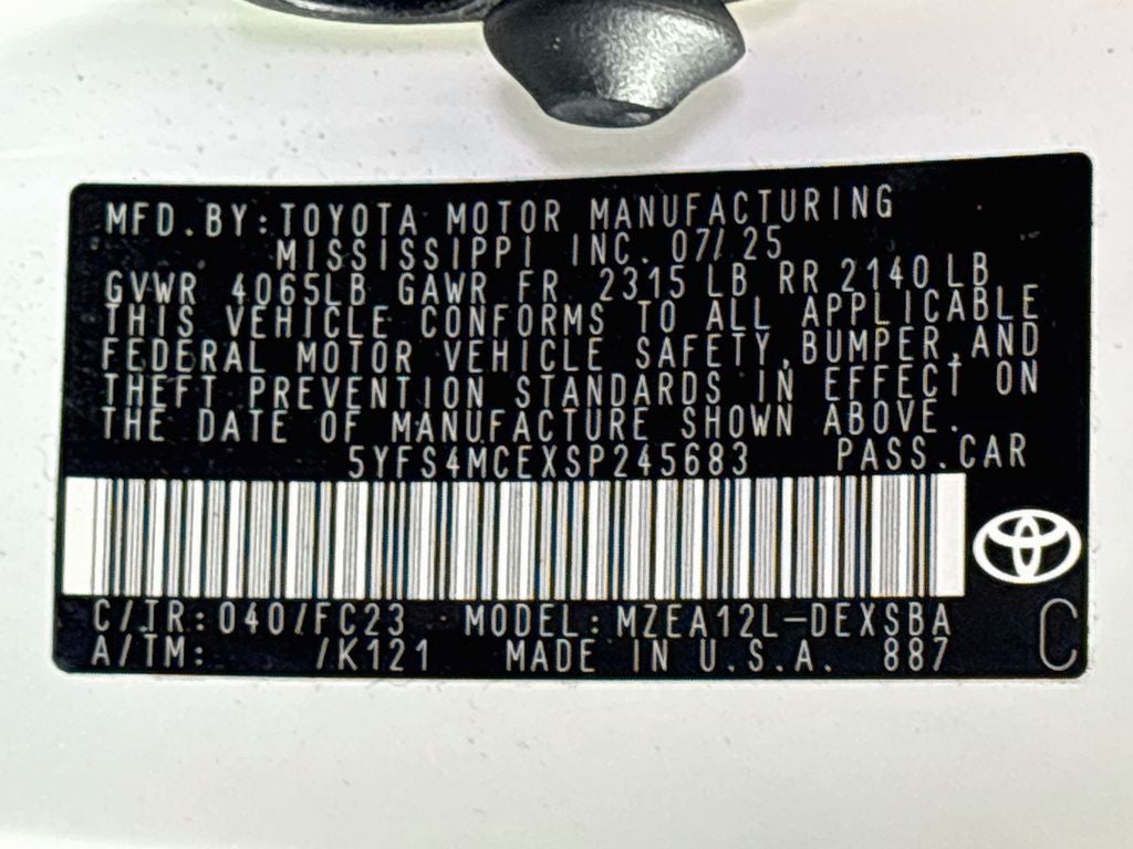 2025 Toyota Corolla SE