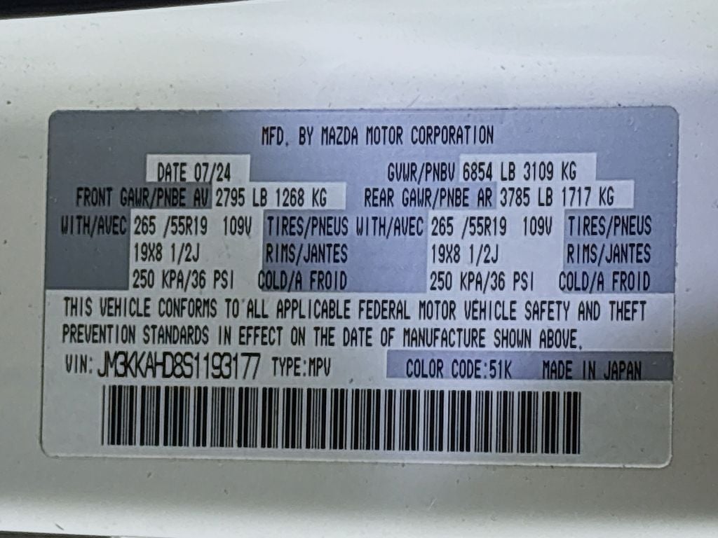 2025 Mazda Mazda CX-90 Select Package