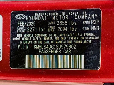 2025 Hyundai Elantra SEL Convenience