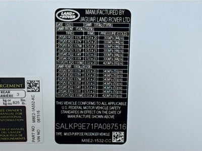 2023 Land Rover Range Rover SE