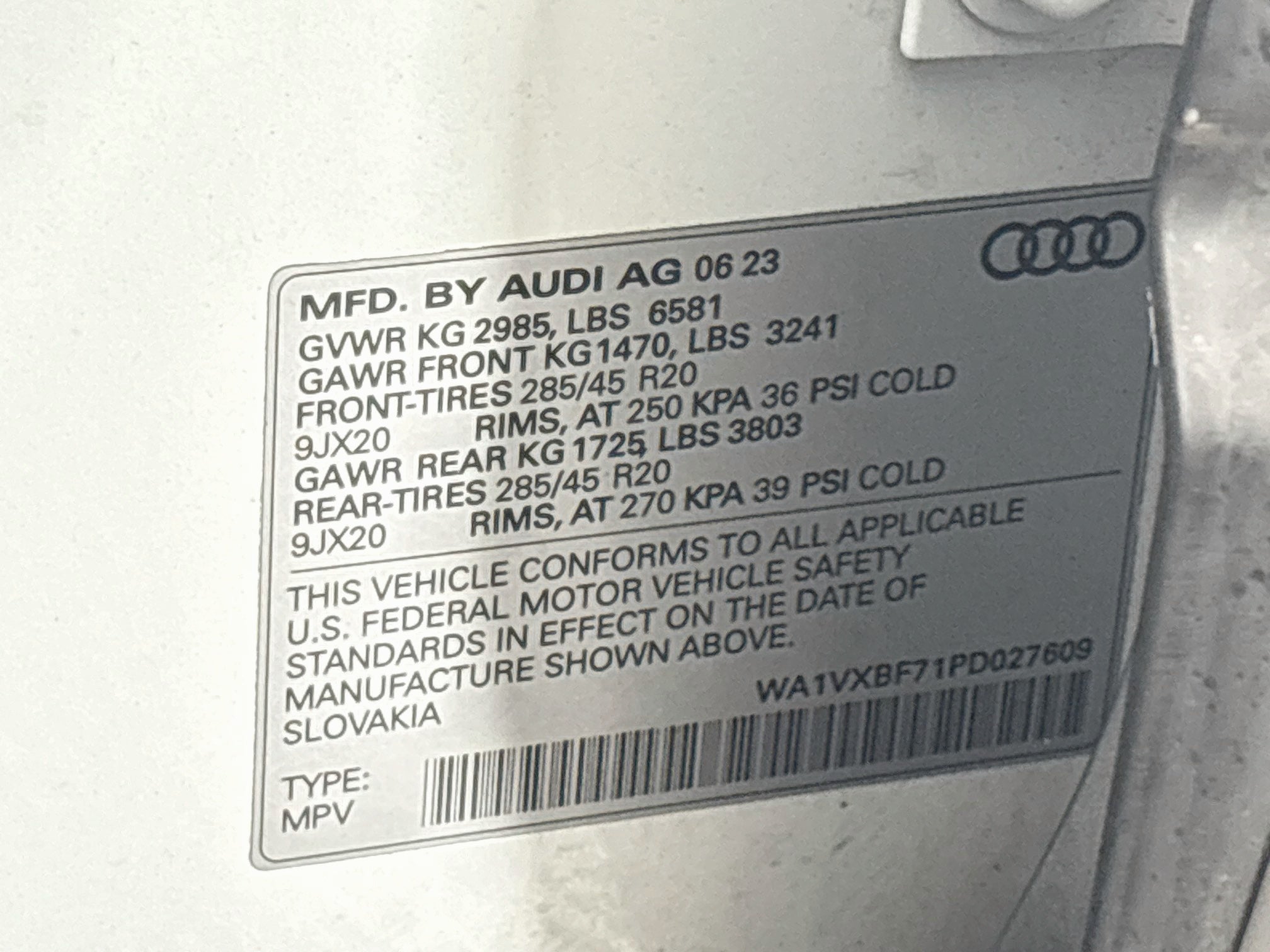 2023 Audi Q7 Prestige