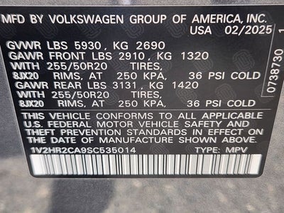 2025 Volkswagen Atlas 2.0T SE w/Technology