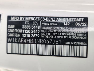 2022 Mercedes-Benz C-Class C 300 4MATIC®