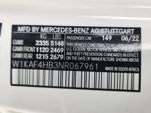 2022 Mercedes-Benz C-Class C 300 4MATIC®