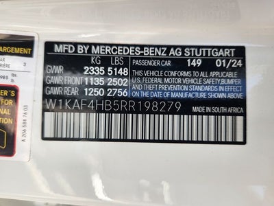 2024 Mercedes-Benz C-Class C 300 4MATIC®