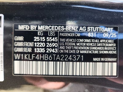 2026 Mercedes-Benz E-Class E 350 4MATIC®