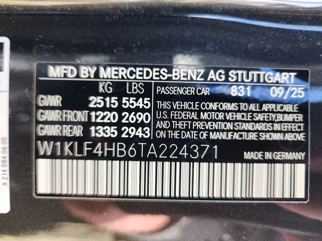 2026 Mercedes-Benz E-Class E 350 4MATIC®