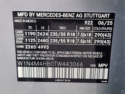 2026 Mercedes-Benz GLB GLB 250 4MATIC®