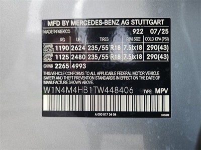 2026 Mercedes-Benz GLB GLB 250 4MATIC®