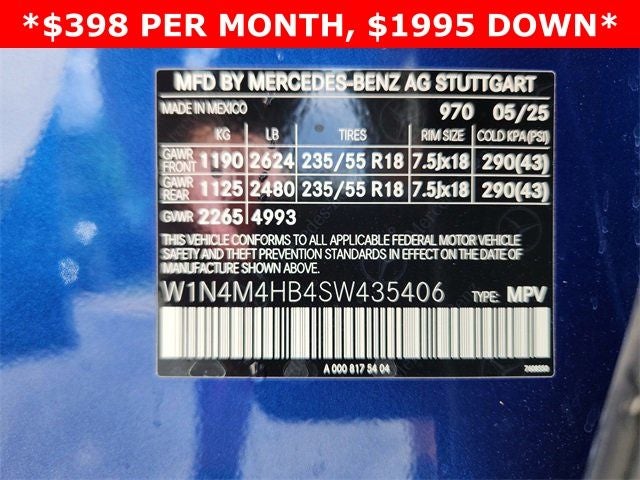 2025 Mercedes-Benz GLB GLB 250 4MATIC®