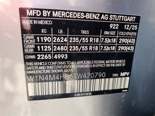 2026 Mercedes-Benz GLB GLB 250 4MATIC®