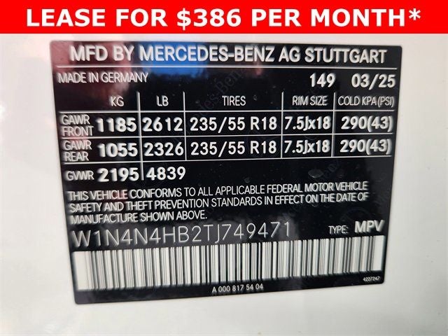 2026 Mercedes-Benz GLA GLA 250 4MATIC®