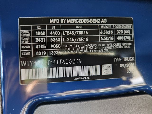 2026 Mercedes-Benz Sprinter 2500 Cargo 170 WB High Roof