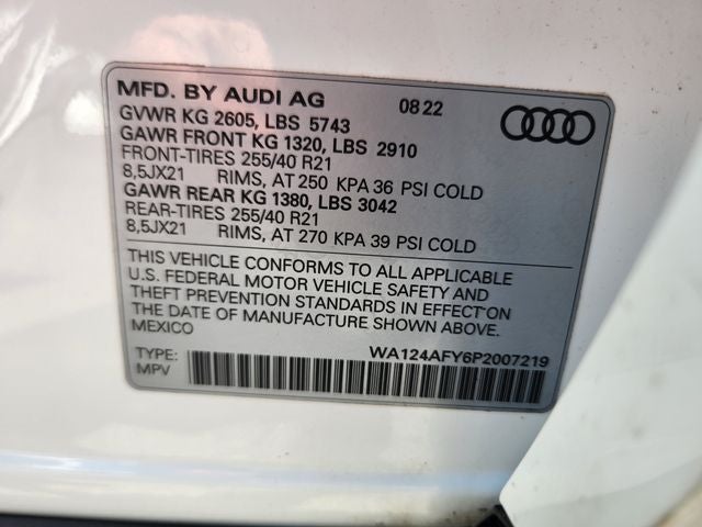 2023 Audi SQ5 Sportback Premium Plus quattro