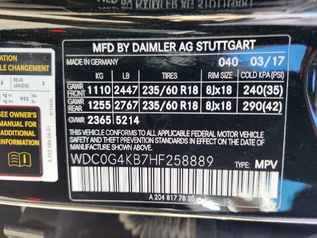 2017 Mercedes-Benz GLC GLC 300 4MATIC®
