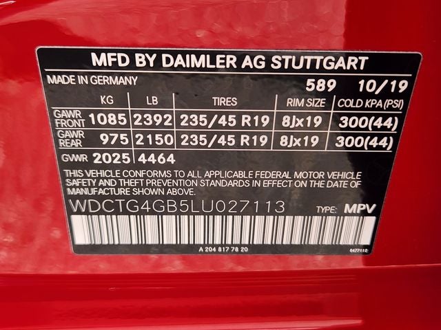 2020 Mercedes-Benz GLA GLA 250 4MATIC®