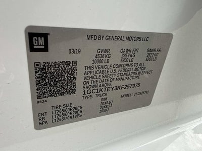 2019 Chevrolet Silverado 2500HD LTZ