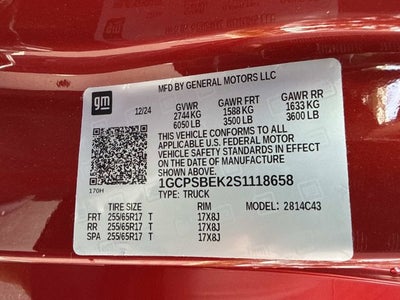 2025 Chevrolet Colorado 2WD Work Truck