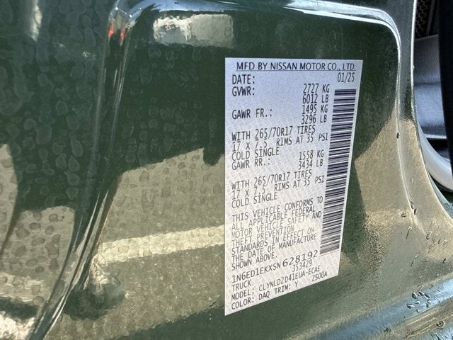 2025 Nissan Frontier PRO-4X