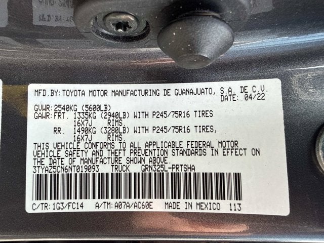 2022 Toyota Tacoma 2WD SR5