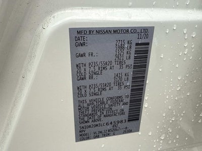 2020 Nissan Pathfinder Platinum