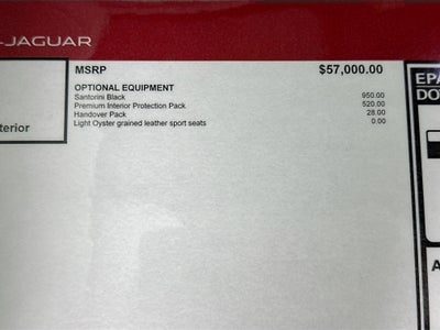 2026 Jaguar F-PACE P250 R-Dynamic S