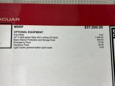 2026 Jaguar F-PACE P250 R-Dynamic S