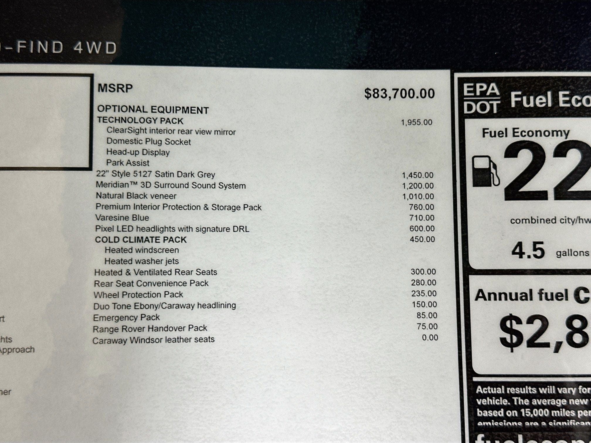 2026 Land Rover Range Rover Sport SE